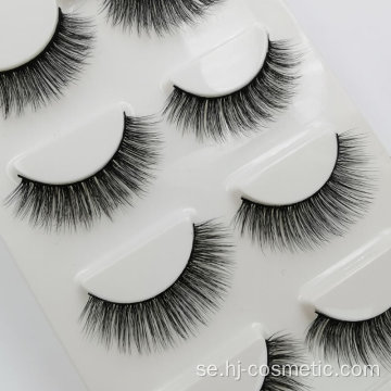 Egen märkespackning Ögonfransar Custom Wholesale Mink Eyelash Box Mink Fur Pärlor